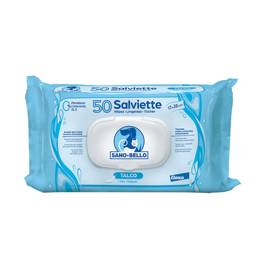 6 x 50 salviette talco - Sano e Bello BAYER  + spedizione gratuita