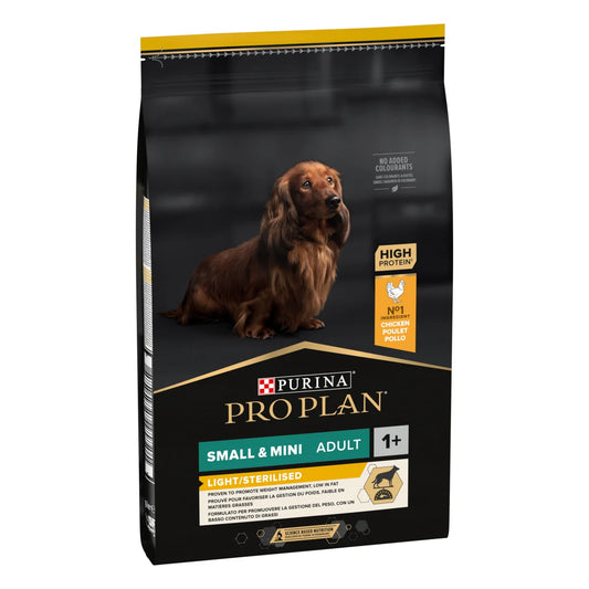 Small & Mini Adult 1+ Light/Sterilised Ricco in pollo  - Purina Pro Plan - Crocchette per cane