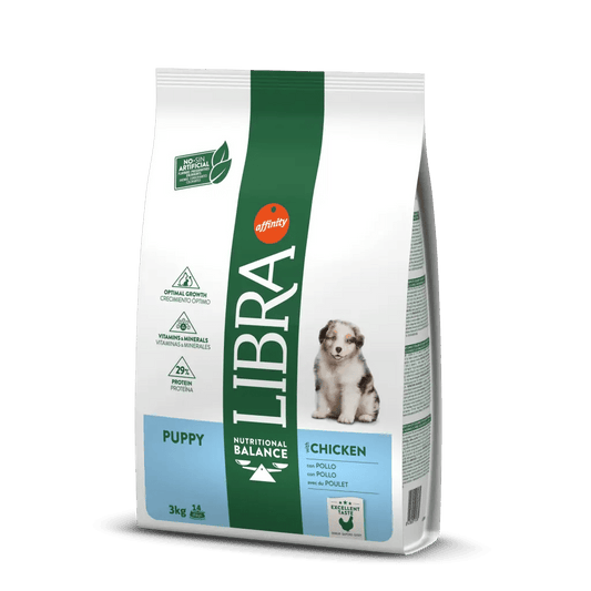Libra Puppy con pollo e riso 3 kg - Crocchette per cane