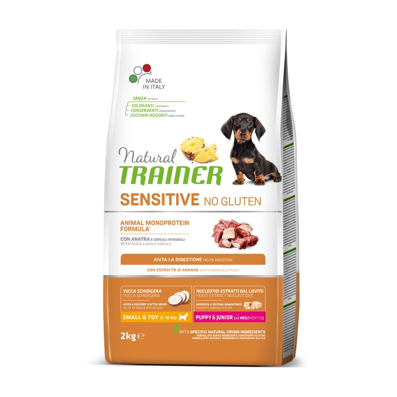 Adult con anatra e cereali integrali - Crocchette per cane - Sensitive no gluten Small&Toy