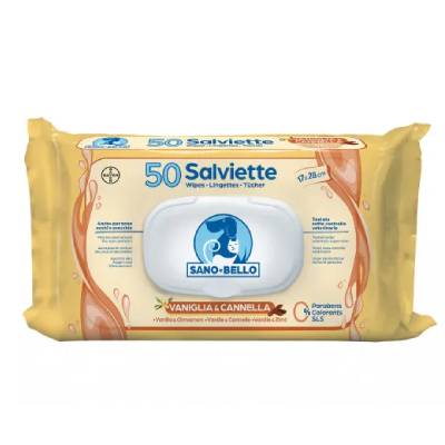3 x 50 salviette vaniglia e cannella - Sano e Bello BAYER